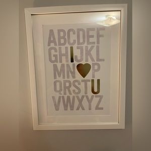 ABC picture frame